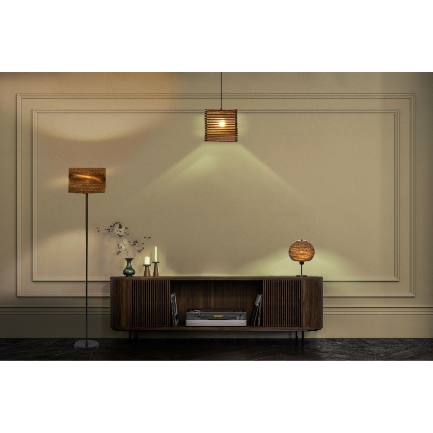 Ledvance - Viseća lampa na kablu DECOR CARDBOARD 1xE27/15W/230V 25x25 cm