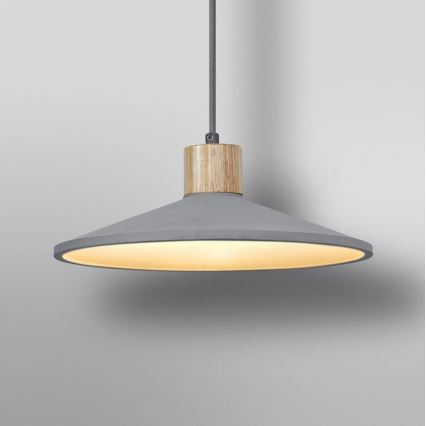 Ledvance - Viseća lampa na kablu DECOR CONCRETE 1xE27/15W/230V Ø 32 cm beton siva