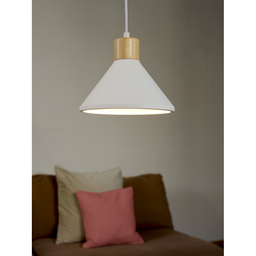 Ledvance - viseći luster na sajli DECOR PLASTER 1xE27/25W/230V, prečnik 22 cm, bela (gips)