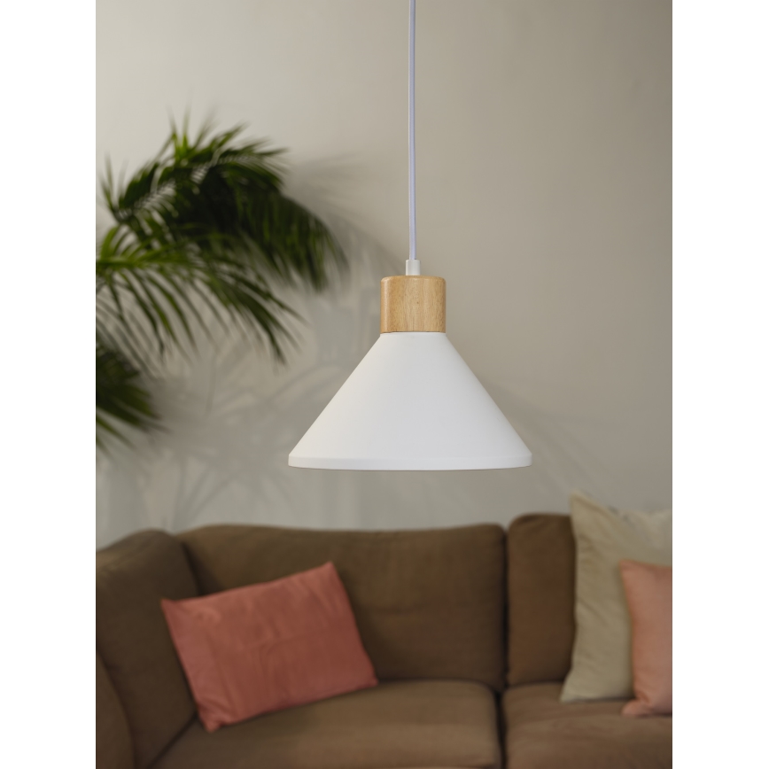 Ledvance - viseći luster na sajli DECOR PLASTER 1xE27/25W/230V, prečnik 22 cm, bela (gips)