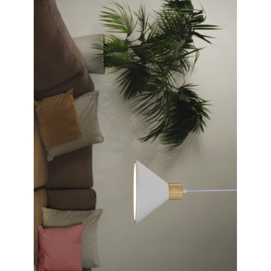 Ledvance - viseći luster na sajli DECOR PLASTER 1xE27/25W/230V, prečnik 22 cm, bela (gips)