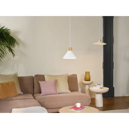 Ledvance - viseći luster na sajli DECOR PLASTER 1xE27/25W/230V, prečnik 22 cm, bela (gips)