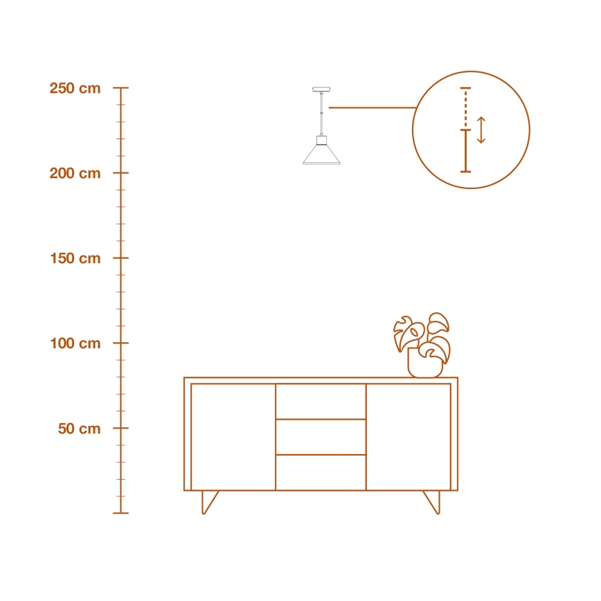 Ledvance - viseći luster na sajli DECOR PLASTER 1xE27/25W/230V, prečnik 22 cm, bela (gips)