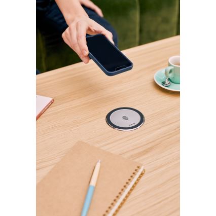 Legrand 654981 - Stubni razvodnik za radnu ploču stola 4x 230 V + 2x USB-A + 2x USB-C + bežično punjenje