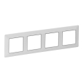 Legrand 754034 - Okvir za prekidače VALENA LIFE 4P beli/hrom