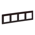 Legrand 754174 - Ram za prekidače VALENA LIFE 4P tamno drvo