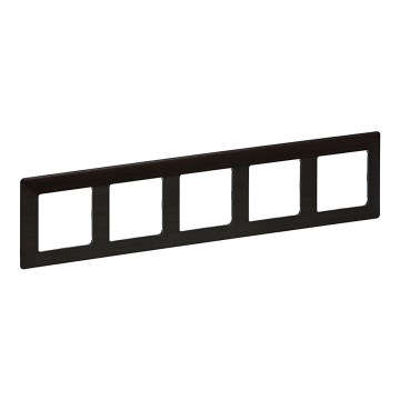 Legrand 754175 - Okvir za prekidače VALENA LIFE 5P, tamno drvo