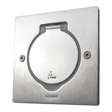 Legrand 89700 - Ugradni okvir za podnu utičnicu PLATINUM 2M IP44, nerđajući čelik