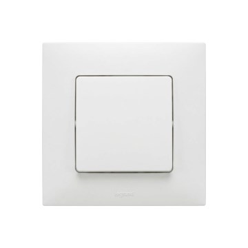 Legrand - Jednopolni prekidač č. 1/0 sa okvirom NILOE beli