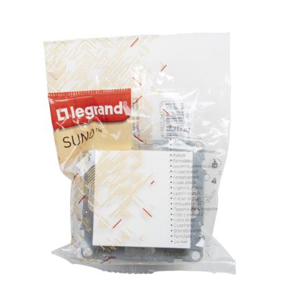 Legrand - Jednopolni taster br. 1/0 bez okvira SUNO bela