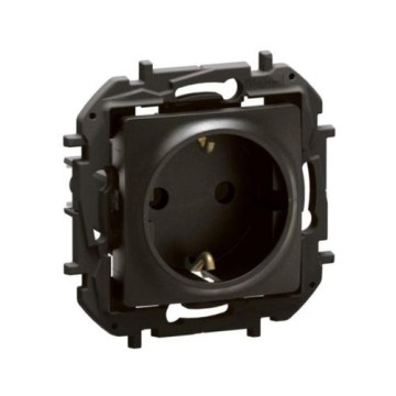 Legrand - Kućna SCHUKO utičnica bez okvira NILOE 250V crna