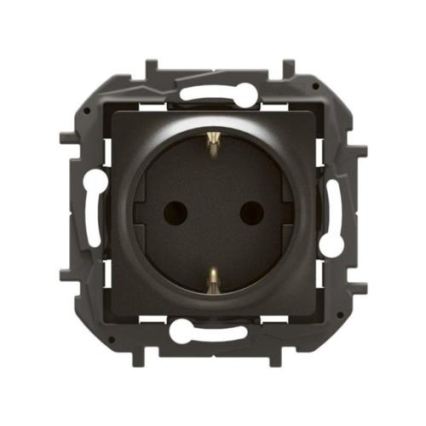 Legrand - Kućna SCHUKO utičnica bez okvira NILOE 250V crna