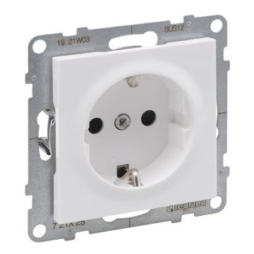 Legrand - Kućna SCHUKO utičnica bez okvira SUNO 250V bela