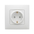Legrand - Kućna SCHUKO utičnica sa okvirom NILOE 250V bela