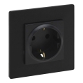 Legrand - Kućna SCHUKO utičnica sa ramom NILOE STEP 250V crna