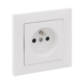 Legrand - Kućna utičnica sa ramom SUNO 250V bela