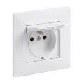 Legrand - Spoljna kućna utičnica sa okvirom NILOE STEP 250V IP44 bela