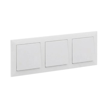 Legrand - Trostruki jednopolni prekidač č. 1 sa ramom SUNO beli