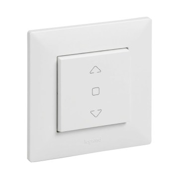 Legrand - Upravljač za žaluzine sa ramom NILOE STEP beo