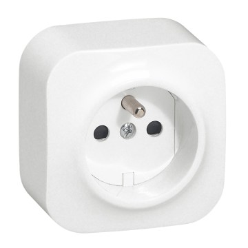 Legrand - Zidna kućna utičnica FORIX 250V bela