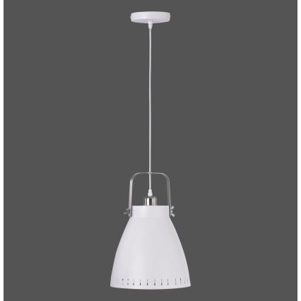 Leuchten Direkt 11059-16 - Luster na sajli EVA 1xE27/60W/230V Ø 21,5 cm bela