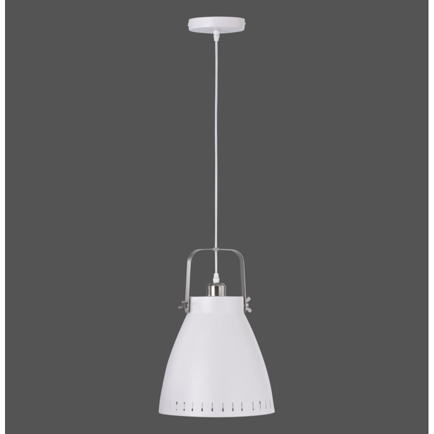 Leuchten Direkt 11059-16 - Luster na sajli EVA 1xE27/60W/230V Ø 21,5 cm bela