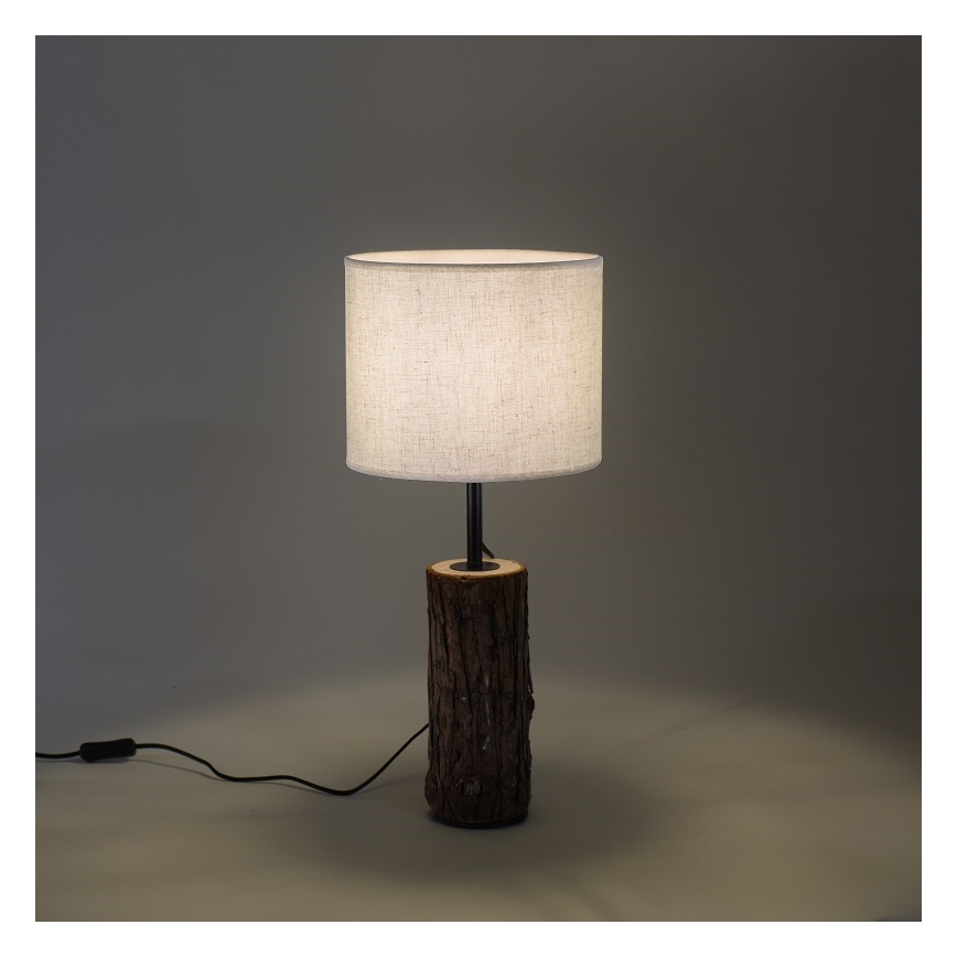 Leuchten Direkt 11233-79 - Stona lampa BARK 1xE27/40W/230V drvo