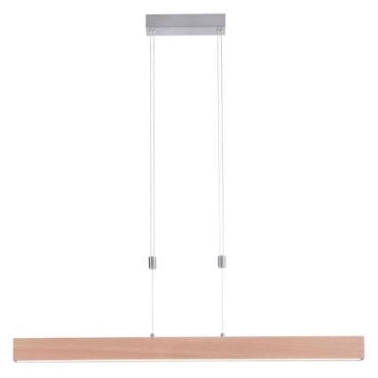 Leuchten Direkt 11420-78 - LED luster na sajli AMANDA LED/30W/230V 2700-5000K 110 cm braon
