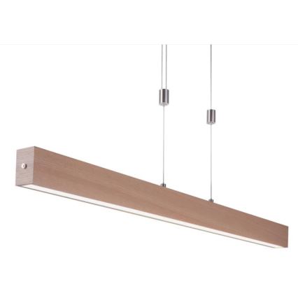 Leuchten Direkt 11420-78 - LED luster na sajli AMANDA LED/30W/230V 2700-5000K 110 cm braon