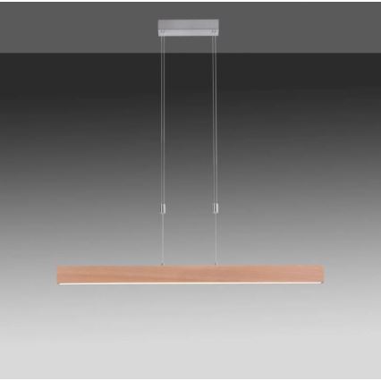 Leuchten Direkt 11420-78 - LED luster na sajli AMANDA LED/30W/230V 2700-5000K 110 cm braon