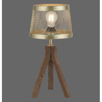 Leuchten Direkt 11423-60 - Stona lampa FREDERIK 1xE27/60W/230V mangovo drvo