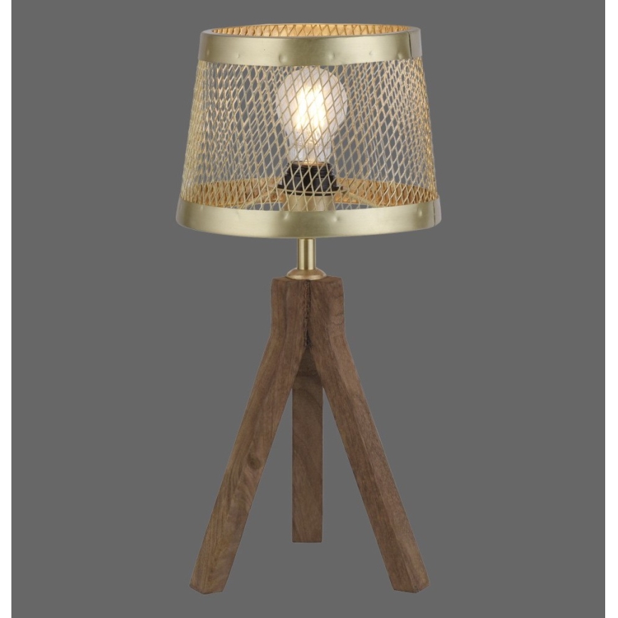Leuchten Direkt 11423-60 - Stona lampa FREDERIK 1xE27/60W/230V mangovo drvo
