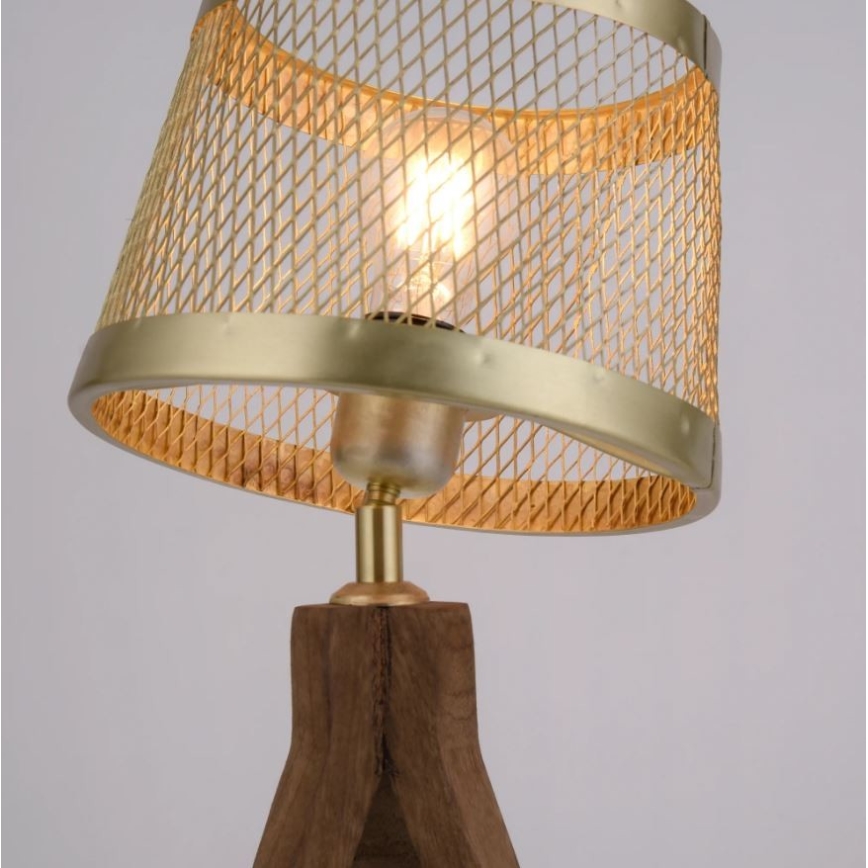 Leuchten Direkt 11423-60 - Stona lampa FREDERIK 1xE27/60W/230V mangovo drvo