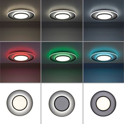 Leuchten Direkt 11627-18 - LED RGB prigušiva svetiljka ARENDA LED/31W/230V 2700-5000K + daljinski upravljač