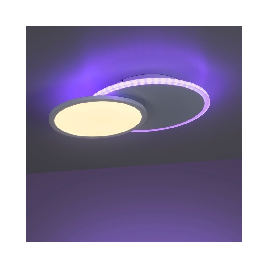 Leuchten Direkt 11662-16 - LED RGB prigušiva plafonska svetiljka ARENDA LED/21W/230V + daljinski upravljač