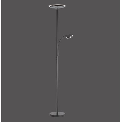 Leuchten Direkt 11709-18 - LED prigušiva podna lampa HANS LED/22W/230V + LED/4W