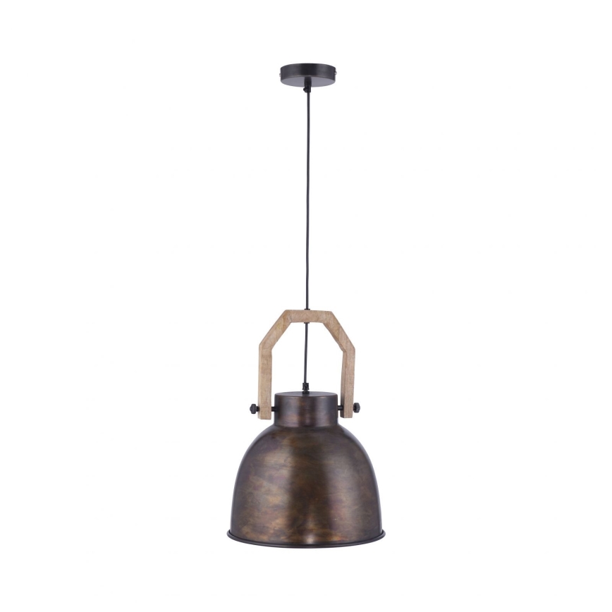 Leuchten Direkt 11986-18 - Luster na kablu SAMIA 1xE27/40W/230V mangovo drvo
