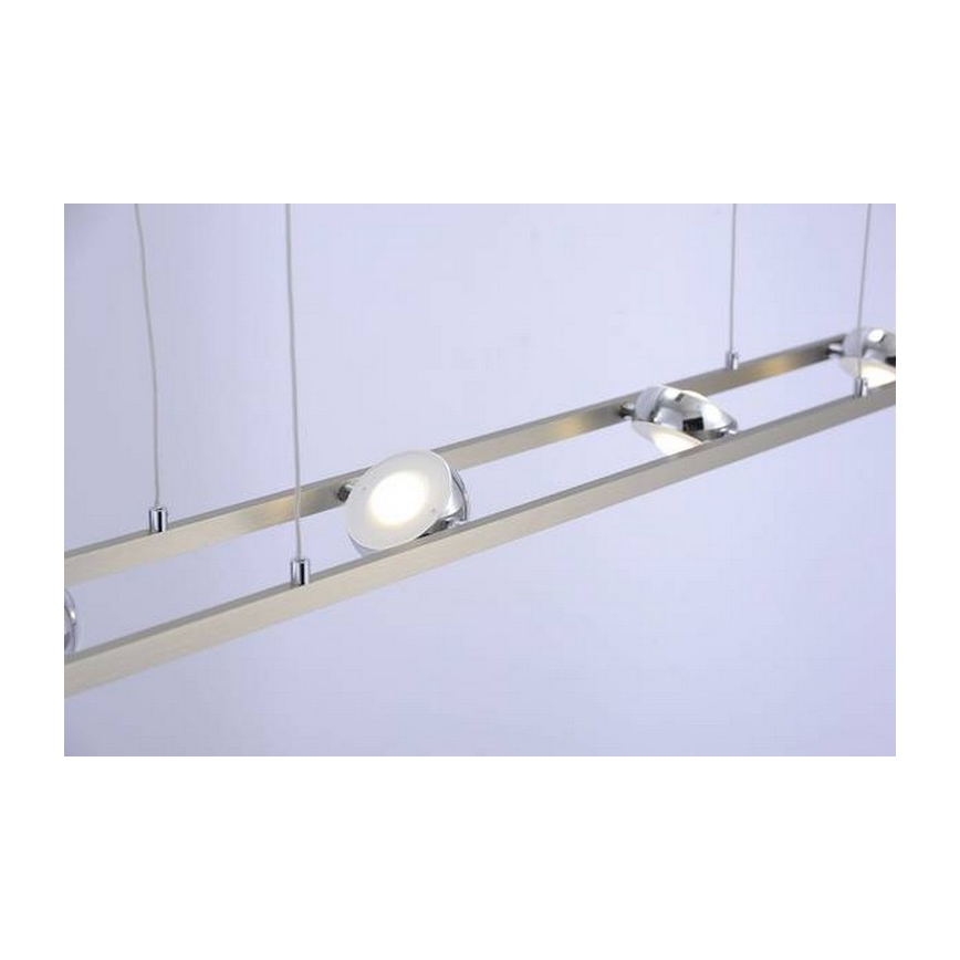 Leuchten Direkt 12470-55 - LED RGB prigušiva luster na sajli OPTI 8xLED/3W/230V + daljinsko upravljanje