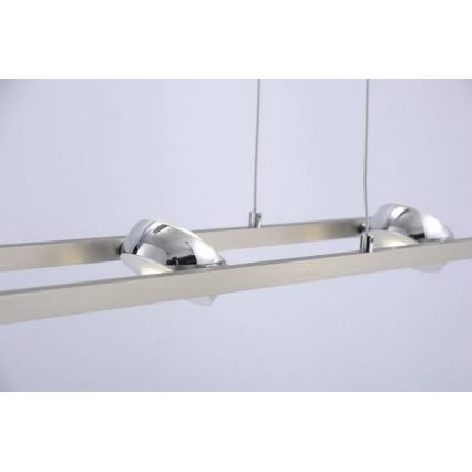 Leuchten Direkt 12470-55 - LED RGB prigušiva luster na sajli OPTI 8xLED/3W/230V + daljinsko upravljanje