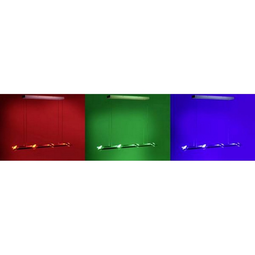 Leuchten Direkt 12470-55 - LED RGB prigušiva luster na sajli OPTI 8xLED/3W/230V + daljinsko upravljanje