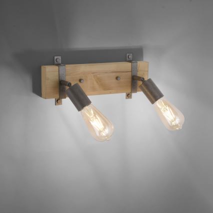 Leuchten Direkt 13472-79 - Zidno spot svetlo SLAT 2xE27/40W/230V