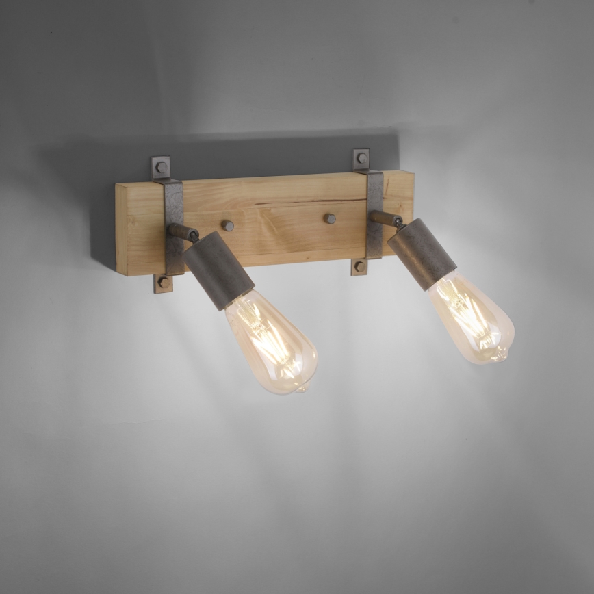 Leuchten Direkt 13472-79 - Zidno spot svetlo SLAT 2xE27/40W/230V