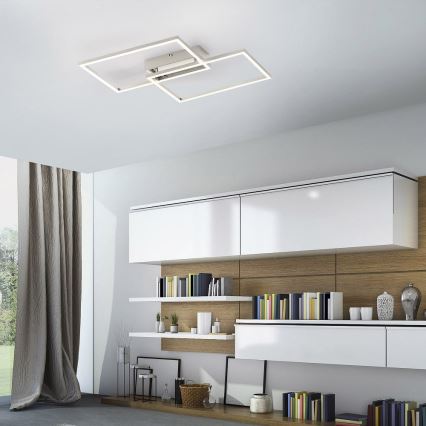 Leuchten Direkt 14018-55 - LED prigušiva plafonska lampa IVEN 2xLED/15W/230V + daljinski upravljač