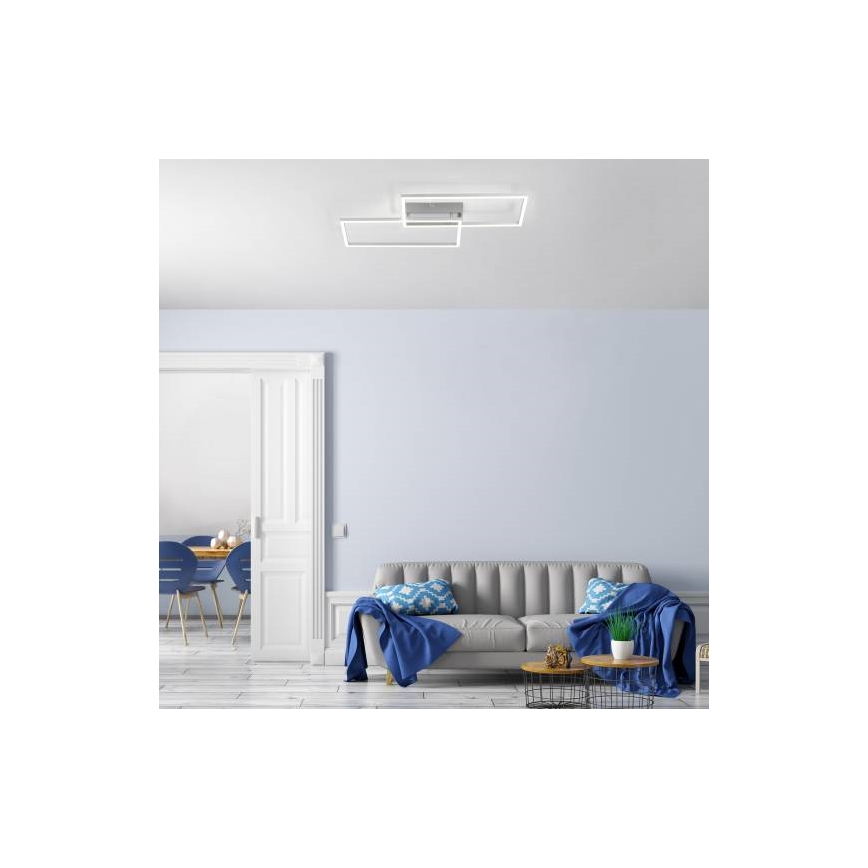 Leuchten Direkt 14018-55 - LED prigušiva plafonska lampa IVEN 2xLED/15W/230V + daljinski upravljač