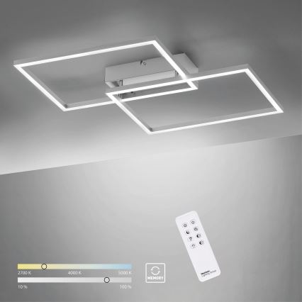 Leuchten Direkt 14018-55 - LED prigušiva plafonska lampa IVEN 2xLED/15W/230V + daljinski upravljač