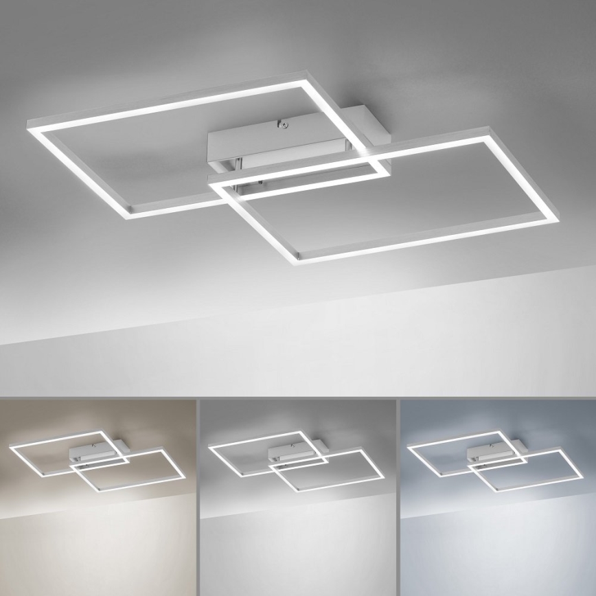 Leuchten Direkt 14018-55 - LED prigušiva plafonska lampa IVEN 2xLED/15W/230V + daljinski upravljač