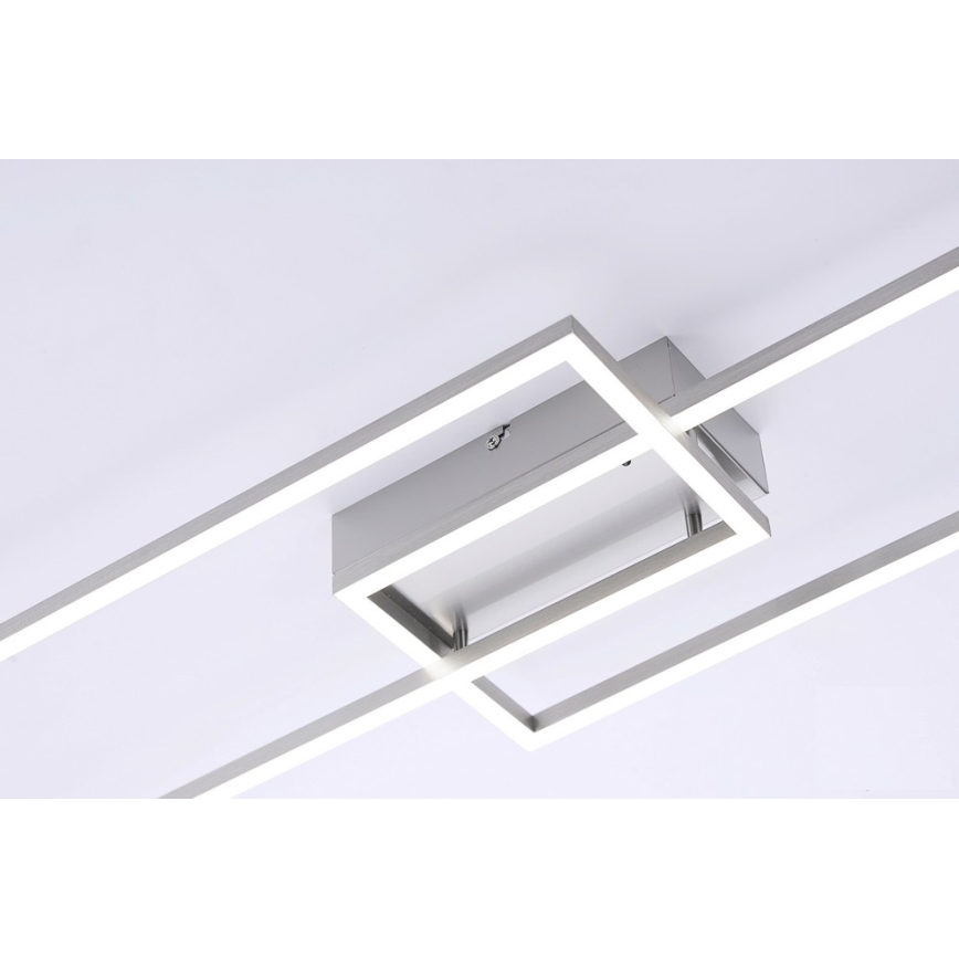 Leuchten Direkt 14019-55 - LED prigušiva nadgradna plafonjera IVEN 2xLED/20W/230V + daljinski upravljač