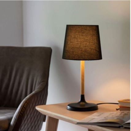 Leuchten Direkt 14423-18 - Stona lampa NIMA 1xE14/40W/230V crna