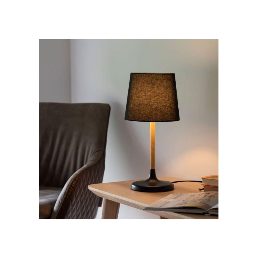 Leuchten Direkt 14423-18 - Stona lampa NIMA 1xE14/40W/230V crna