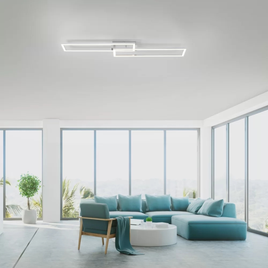 Leuchten Direkt 14691-55 - LED prigušiva plafonska lampa IVEN 2xLED/18W/230V